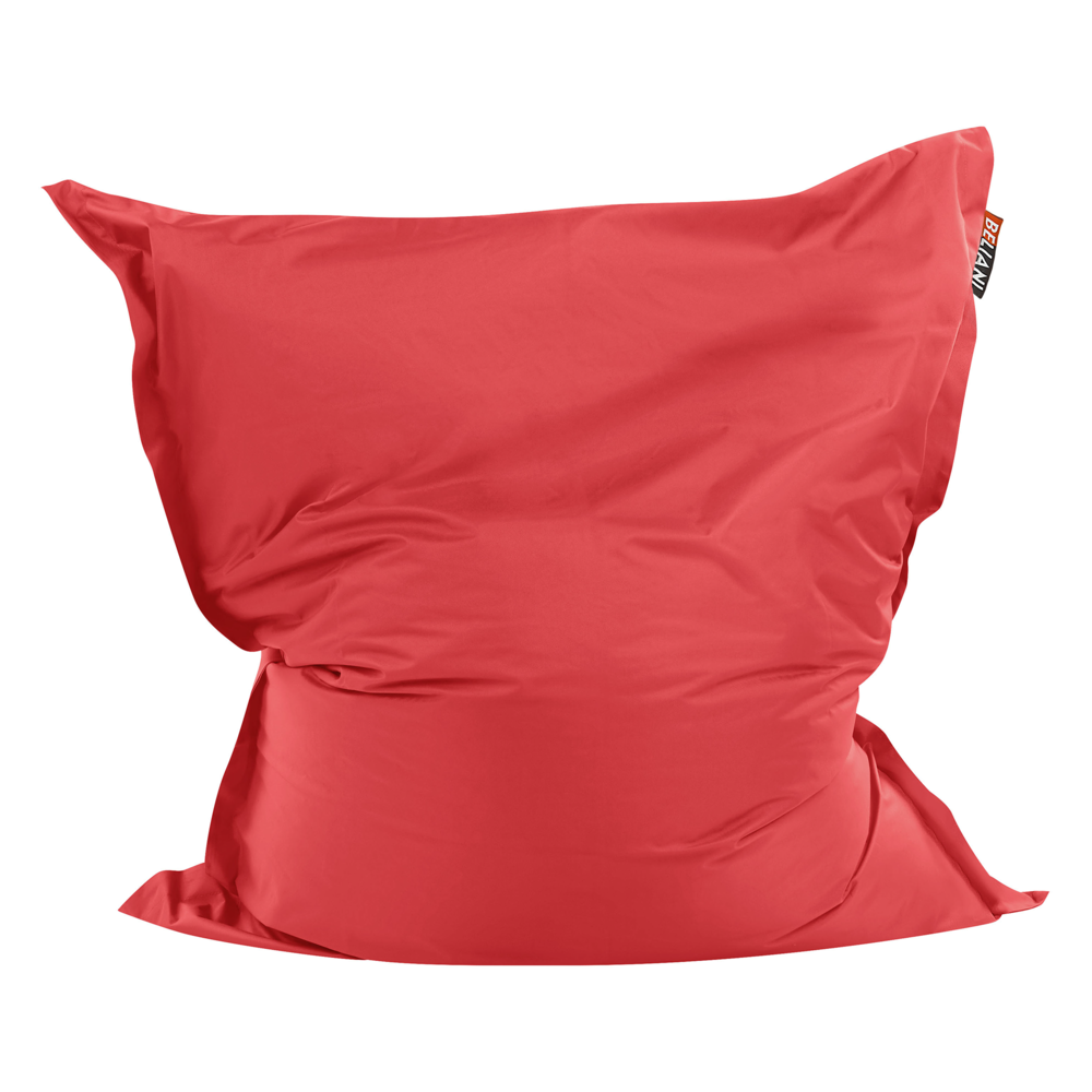 Coperta per poltrona sacco impermeabile grande in nylon rosso 140 x 180 cm con cerniera e velcro