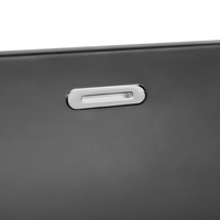 Vasca da bagno angolare sinistra in acrilico nero opaco 170 x 80 cm Finitura scanalata Bagno in stile moderno