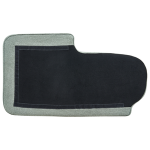 Chaise longue Velluto Verde Rivestimento Gambe In Metallo nero versione sinistra