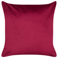 Set di 2 cuscini in velluto con stampa alberi di Natale rosso sfoderabili 45 x 45 cm soggiorno camera da letto