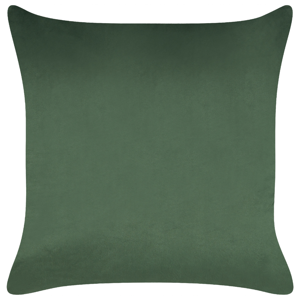 Set di 2 cuscini in velluto con stampa alberi di Natale verde sfoderabili 45 x 45 cm soggiorno camera da letto