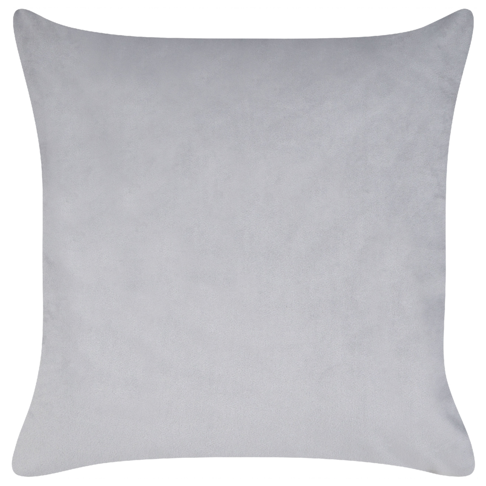 Set di 2 cuscini sparsi in tessuto di velluto grigio 45 x 45 cm Motivo gufo sfoderabile Soggiorno Camera da letto