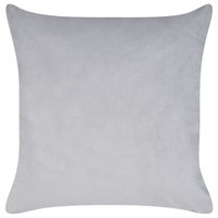 Set di 2 cuscini sparsi in tessuto di velluto grigio 45 x 45 cm Motivo gufo sfoderabile Soggiorno Camera da letto
