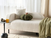 Cuscino di peluche a forma di zucca in tessuto bouclé verde âŒ€ 35 cm decorazione accessorio di halloween