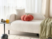 Cuscino di peluche a forma di zucca in tessuto bouclé arancione âŒ€ 35 cm decorazione accessorio di halloween