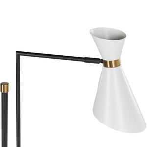 Lampada da terra moderna con faretto regolabile in metallo bianco ufficio soggiorno camera da letto