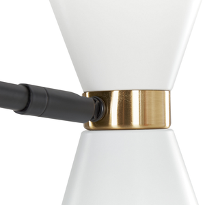 Lampada da terra moderna con faretto regolabile in metallo bianco ufficio soggiorno camera da letto