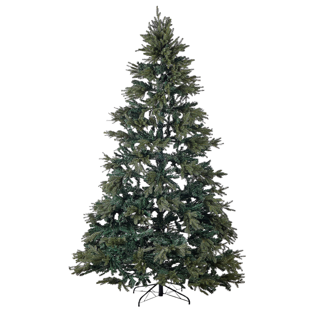 Albero di Natale Artificiale Verde Tradizionale Base Metallo PVC 180 cm stile classico tradizionale