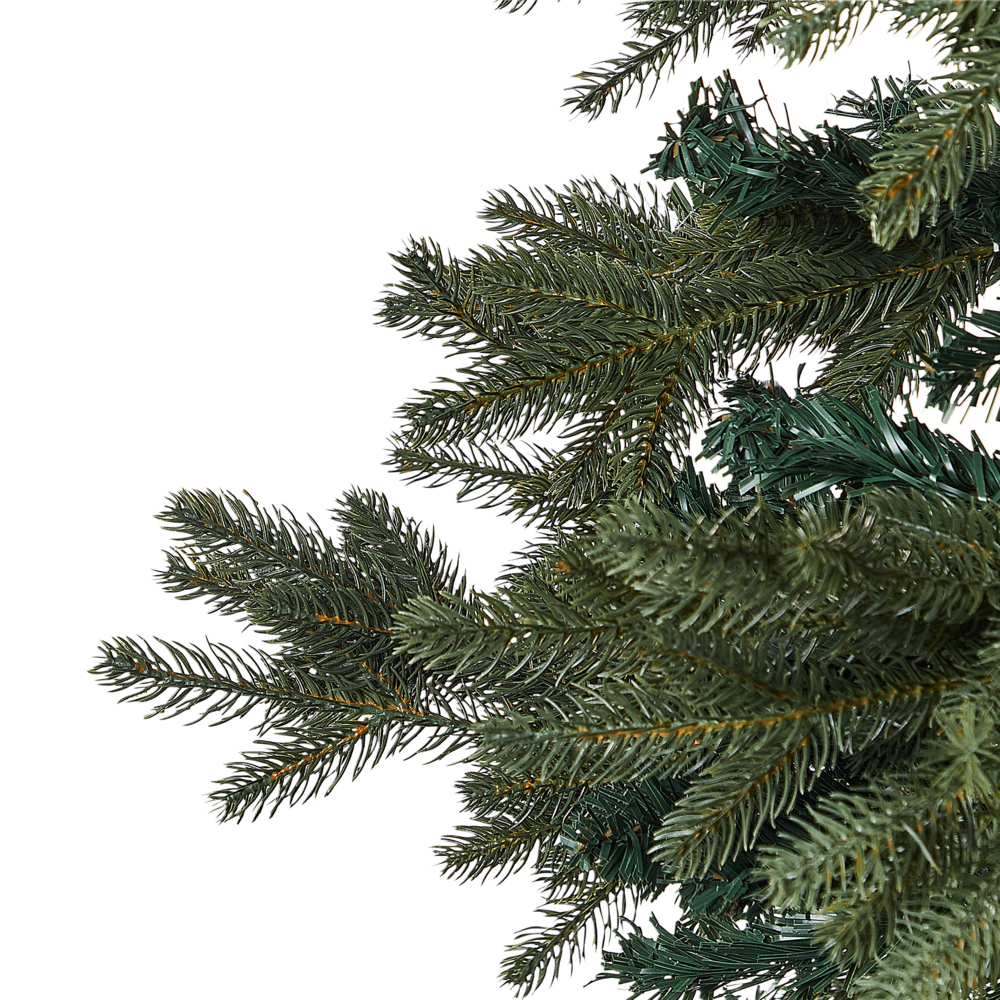 Albero di Natale Artificiale Verde Tradizionale Base Metallo PVC 180 cm stile classico tradizionale