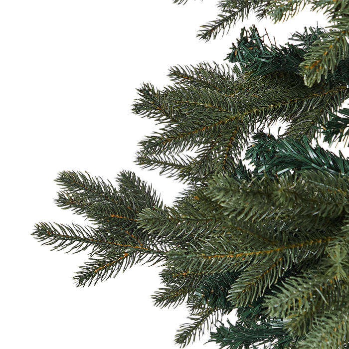 Albero di Natale Artificiale Verde Tradizionale Base Metallo PVC 180 cm stile classico tradizionale