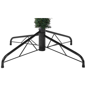 Albero di Natale con Neve Artificiale con Pigne e Bacche Rosse 210 cm stile tradizionale classico