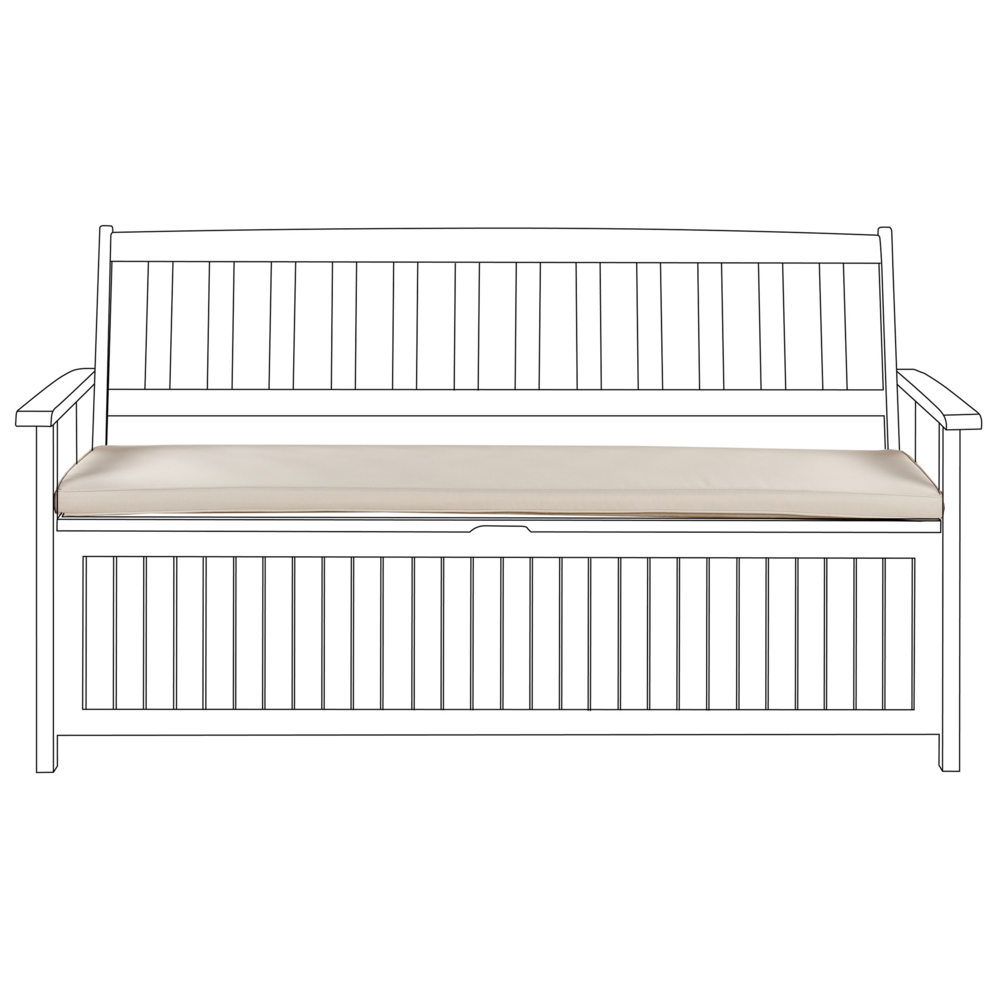 Cuscino da Esterno per Panchina 108 cm Impermeabile Color Terracotta