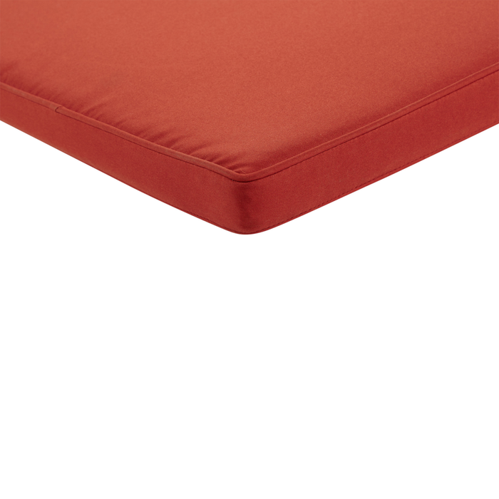 Cuscino da Esterno in tessuto color rosso 45 x 148 cm giardino terrazzo patio balcone esterno