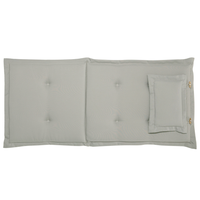 Set di 6 sedie da giardino in legno di acacia scuro naturale regolabili e pieghevoli per esterni con braccioli in stile rustico con cuscini grigio talpa