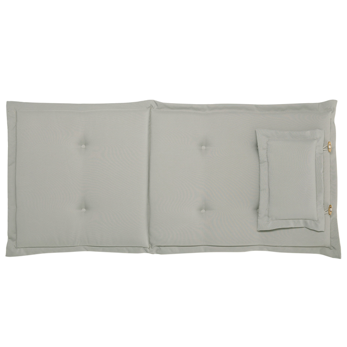 Set di 6 sedie da giardino in legno di acacia scuro naturale regolabili e pieghevoli per esterni con braccioli in stile rustico con cuscini grigio talpa