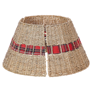 Copribase per Albero di Natale realizzato a mano rotondo ⌀ 50 naturale stile Boho Rotondo Accessori natalizi