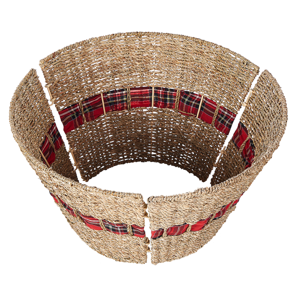 Copribase per Albero di Natale realizzato a mano rotondo ⌀ 50 naturale stile Boho Rotondo Accessori natalizi