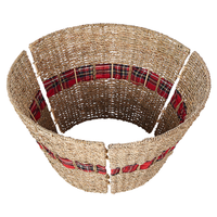 Copribase per Albero di Natale realizzato a mano rotondo ⌀ 50 naturale stile Boho Rotondo Accessori natalizi