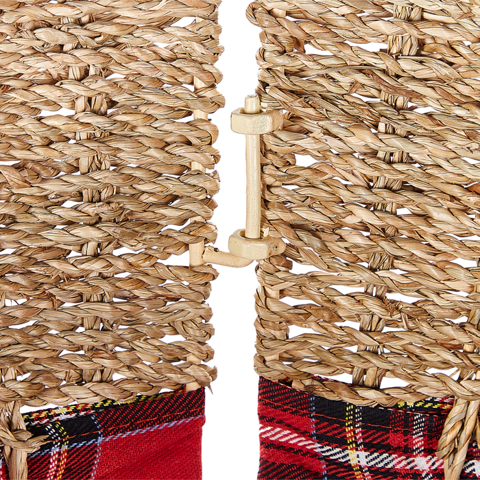 Copribase per Albero di Natale realizzato a mano rotondo ⌀ 50 naturale stile Boho Rotondo Accessori natalizi