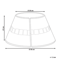 Copribase per Albero di Natale realizzato a mano rotondo ⌀ 50 naturale stile Boho Rotondo Accessori natalizi