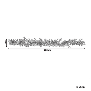 Festone di Natale artificiale a LED 270 cm verde decorazione natalizia accessorio