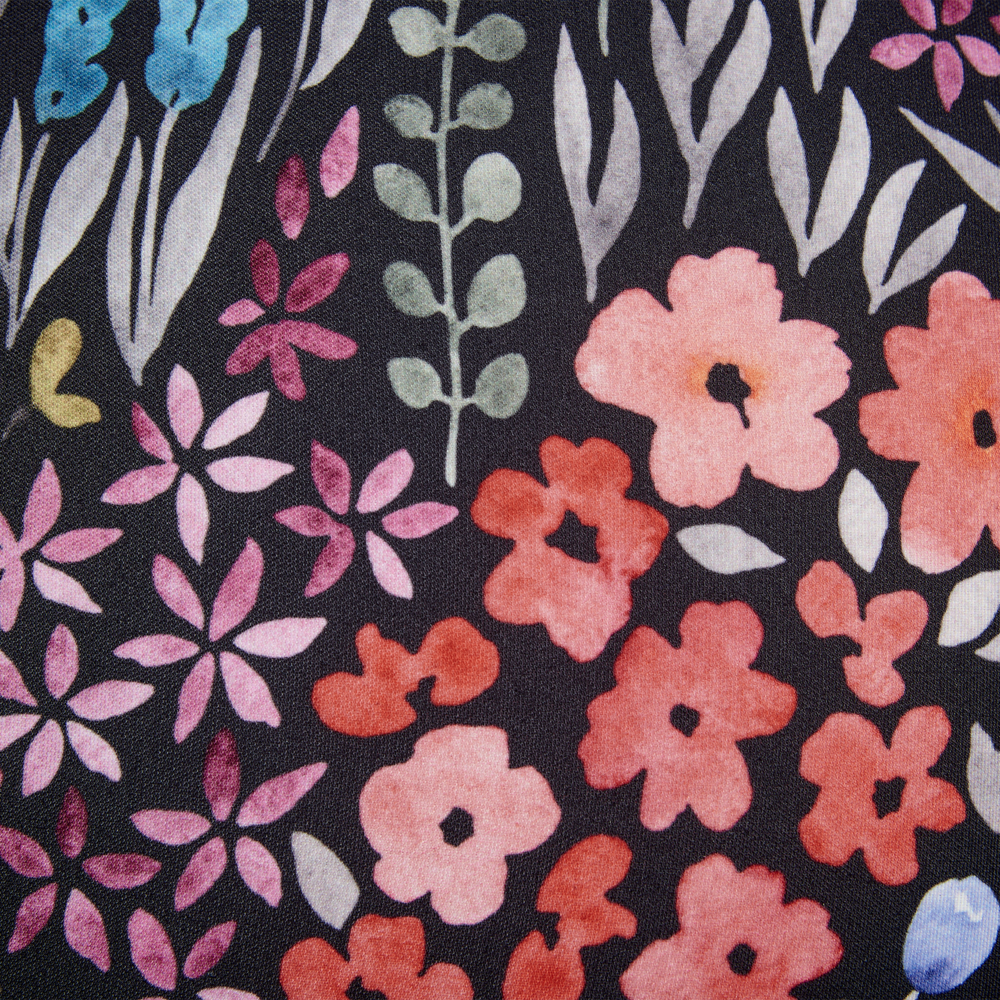 Set di 2 cuscini da esterno in poliestere multicolore ⌀ 40 cm Cuscino rotondo con stampa floreale da giardino Patio