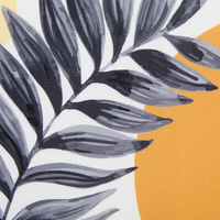 Set di 2 cuscini da giardino in poliestere verde con motivo a foglia 45 x 45 cm Modernamente resistente all'acqua per esterni