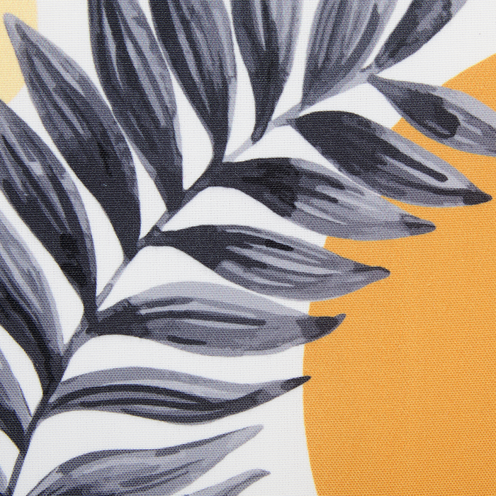 Set di 2 cuscini da giardino in poliestere verde con motivo a foglia 45 x 45 cm Modernamente resistente all'acqua per esterni