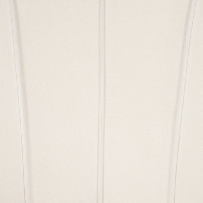 Poltrona Velluto Bianco Sporco Forma Di Conchiglia Gambe In Metallo Retrò