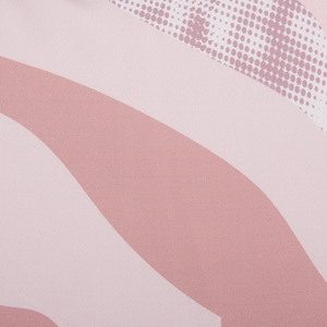 Set di 2 cuscini da giardino per esterni in poliestere con motivo astratto rosa 45 x 45 cm fodere resistenti all'acqua