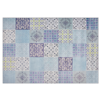 Tappeto tappetino Tessuto Multicolore 140 x 200 cm Patchwork Rettangolare costiero