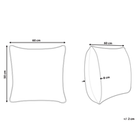 Set di 2 guanciali da letto a basso profilo e rettangolari con rivestimento in cotone Japara Lyocell 50 x 60 cm camera da letto