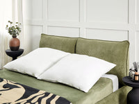 Set di 2 guanciali da letto a basso profilo e rettangolari con rivestimento in cotone Japara Lyocell 80 x 80 cm camera da letto