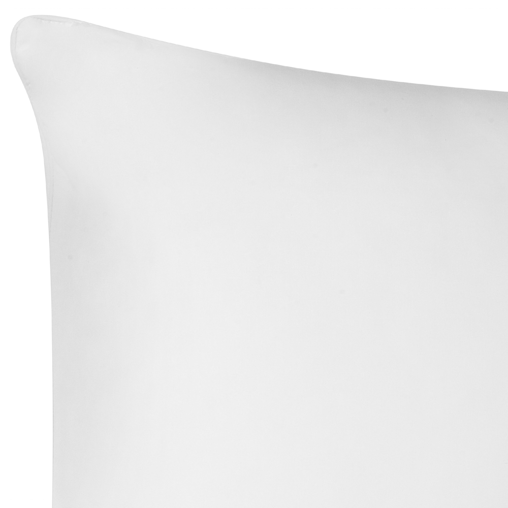 Set di 2 guanciali da letto a basso profilo e rettangolari con rivestimento in cotone Japara Lyocell 80 x 80 cm camera da letto