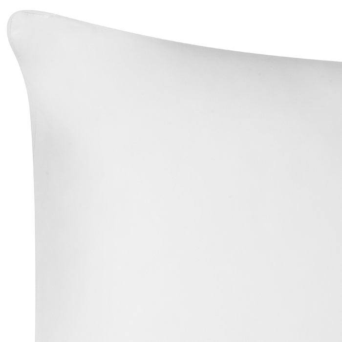 Set di 2 guanciali da letto a basso profilo e rettangolari con rivestimento in cotone Japara Lyocell 80 x 80 cm camera da letto