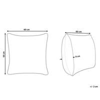 Set di 2 guanciali da letto ad alto profilo e rettangolari con rivestimento in cotone Japara Lyocell 50 x 60 cm camera da letto