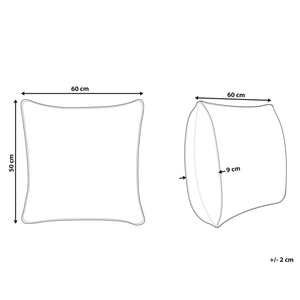 Set di 2 guanciali da letto ad alto profilo e rettangolari con rivestimento in cotone Japara Lyocell 50 x 60 cm camera da letto