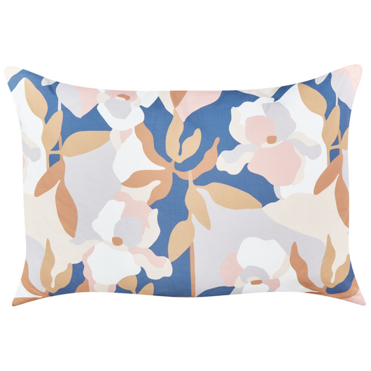 Set di 2 cuscini da giardino in tessuto di poliestere con motivo floreale multicolore 40 x 60 cm fodere resistenti all'acqua