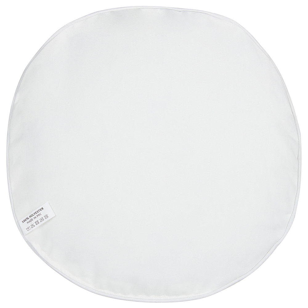 Set di 2 cuscini da giardino rotondi in tessuto blu con stampa floreale ⌀ 40 cm esterno patio