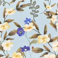 Set di 2 cuscini da giardino rotondi in tessuto blu con stampa floreale ⌀ 40 cm esterno patio