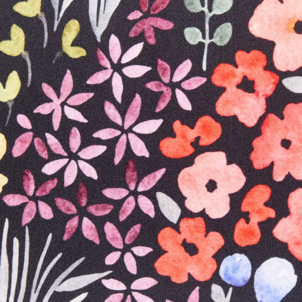 Set di 2 cuscini da esterno in poliestere multicolore 40 x 60 cm Cuscino rettangolare con stampa floreale da giardino Patio