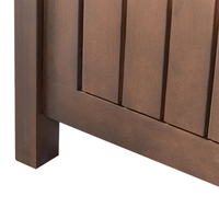 Panca da Esterno con Contenitore in Legno Massello di Acacia 2 Posti 120 cm Colore Scuro