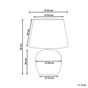 Lampada da tavolo classica con paralume in tessuto di lino marrone base in porcellana bianco e blu 46 elegante retrò classico camera da letto soggiorno