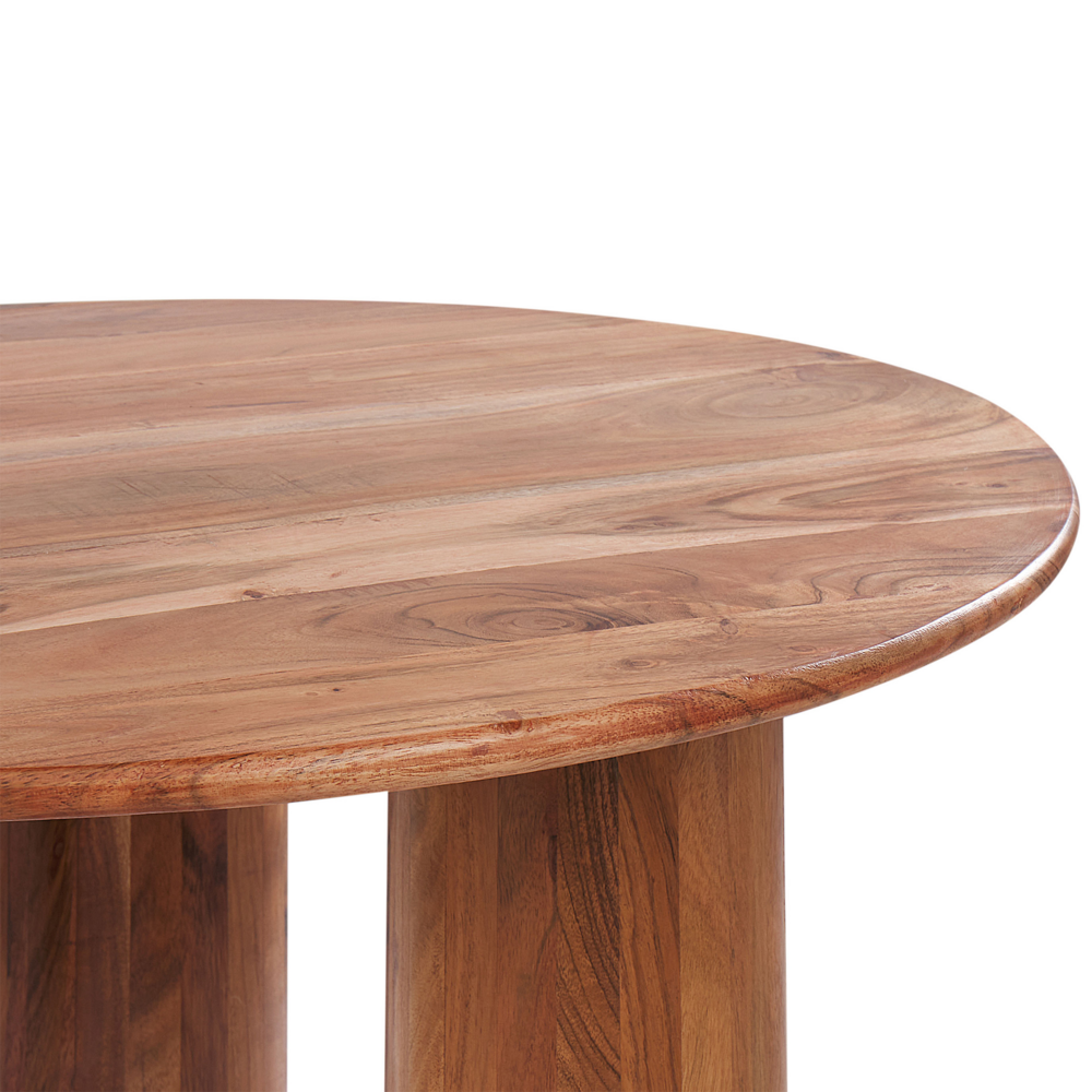 Tavolino moderno in legno di acacia con piano e gambe in legno stile classico tradizionale