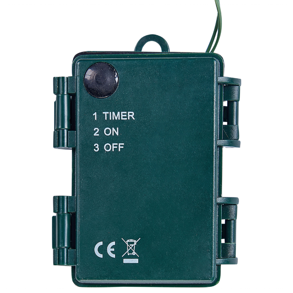 Ghirlanda natalizia artificiale verde con luci LED bianche ⌀ 50 cm decorazione natalizia accessorio