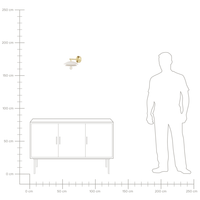 Lampada da parete moderna con base in metallo oro bianco e paralume a cono camera da letto soggiorno glamour