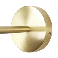 Lampada da parete moderna con base in metallo nero e paralume a cono camera da letto soggiorno glamour