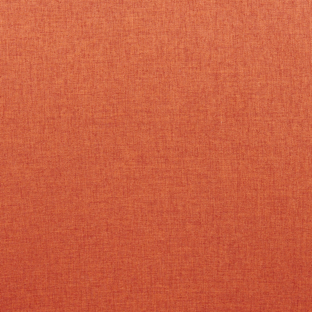 Set di 2 sedie da pranzo in tessuto arancione imbottito con gambe nere Stile retrò Mobili per il soggiorno