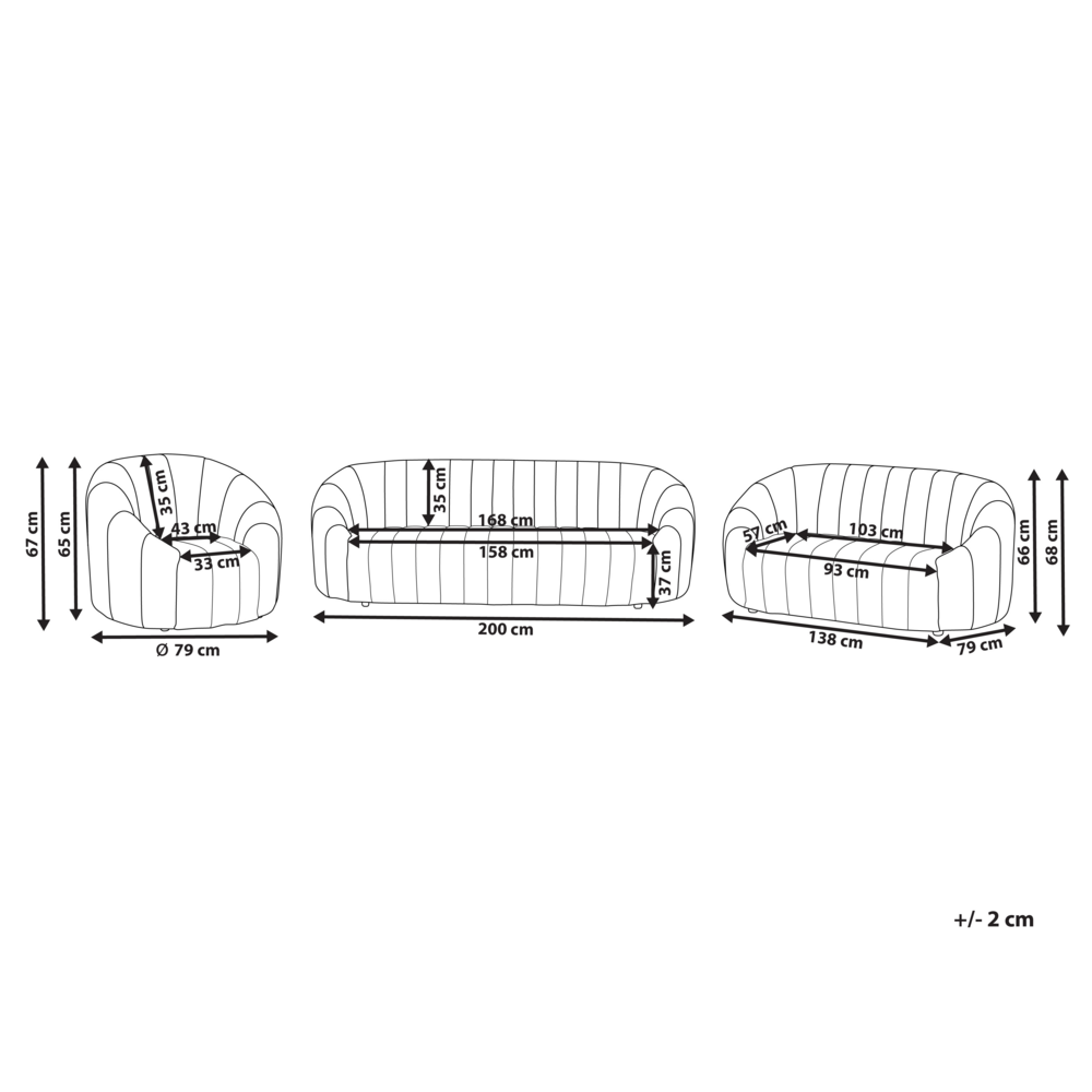 Set di divani a 6 posti in velluto verde scuro Soggiorno contemporaneo Design retrò Seduta imbottita Schienale basso