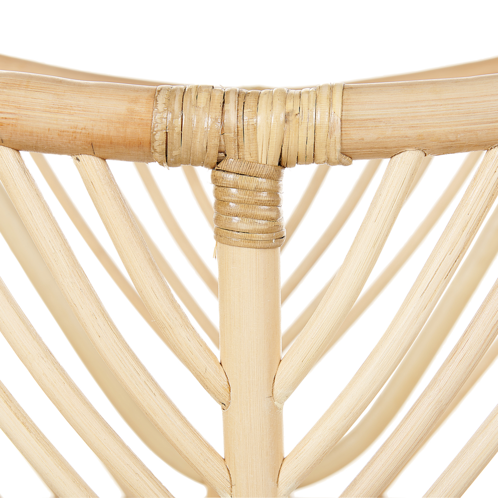 Culla in rattan naturale 87 x 55 x 92 cm Cestino per bambini con cuscino Decorazione Accessorio Boho Rustico